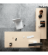 Scrivania direzionale Go Steel con mobile servente by Colombini