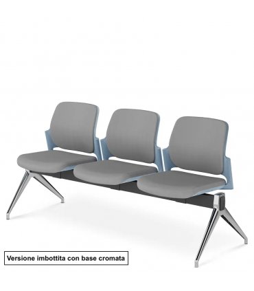 Panca da attesa Genesi by Italian Sedioliti