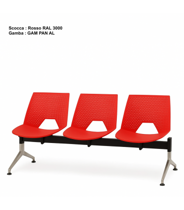 Panca da attesa Sidney by Italian Sedioliti