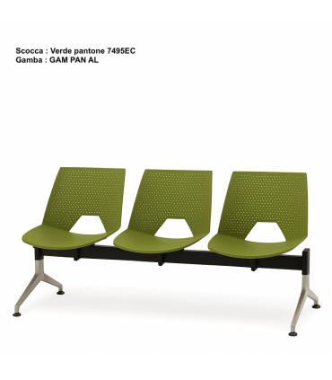 Panca da attesa Sidney by Italian Sedioliti