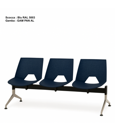 Panca da attesa Sidney by Italian Sedioliti