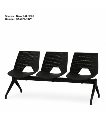 Panca da attesa Sidney by Italian Sedioliti