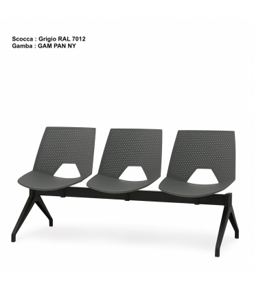 Panca da attesa Sidney by Italian Sedioliti