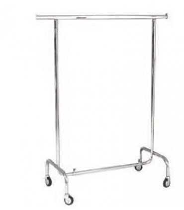Appendiabiti su ruote cromato L. 100-170 cm.