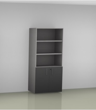 Mobile alto a giorno con ante inferiori