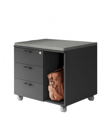 Mobile di servizio su ruote con serratura by Las