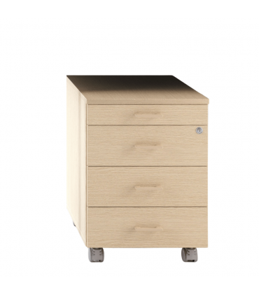 Cassettiera su ruote con vano cancelleria by Las