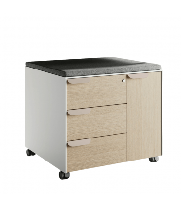 Mobile di servizio su ruote Fil rouge by Las