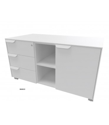 Mobile di servizio su ruote con vano a giorno Fil rouge by Las