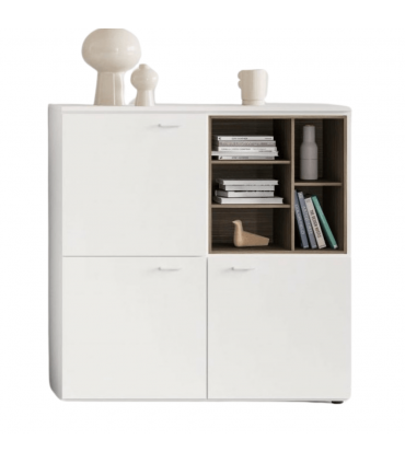 Contromobile con ante e vano a giorno Delta by Las