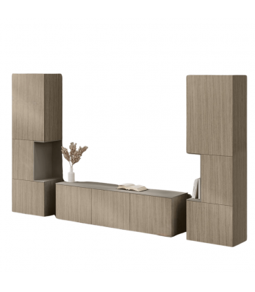 Totem con mobile basso centrale Monolith by Las