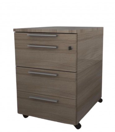 Cassettiera con vano cancelleria su ruote by Colombini