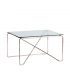 Tavolino da attesa con piano in cristallo by Compir
