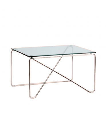 Tavolino da attesa con piano in cristallo by Compir