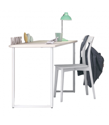 Scrivania con gamba ad anello chiuso serie Volo