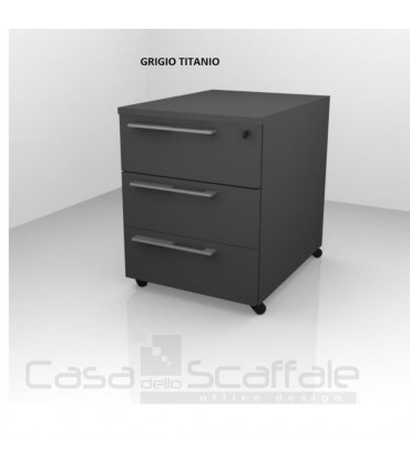 Cassettiera su ruote 3 cassetti by Colombini