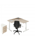 Workstation con gambe metalliche Oxi