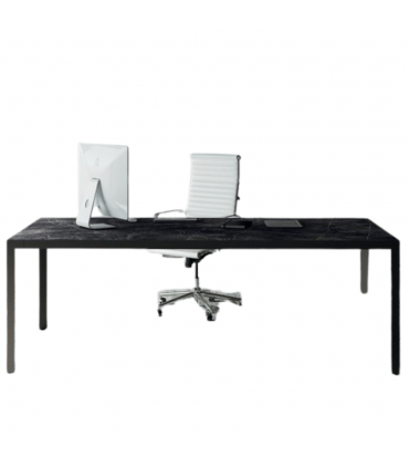 Scrivania direzionale con piano in vetro D1 by Colombini