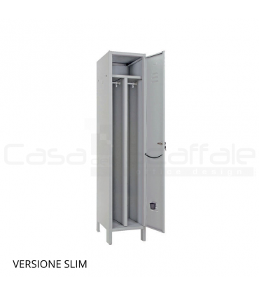 Armadio SLIM sporco/pulito in metallo