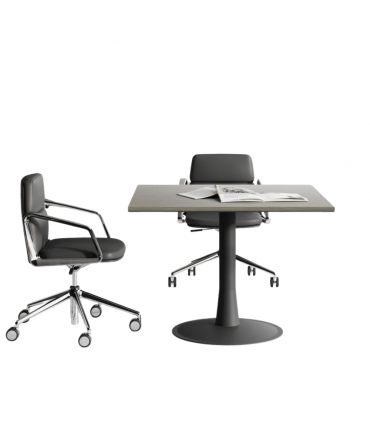 Tavolo riunioni quadrato EOS by Las