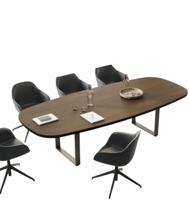 Tavolo riunioni ovale Archimede by Alea