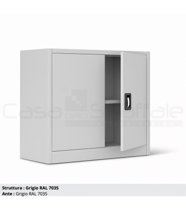 Armadio metallico ante battenti basso