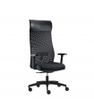 Poltrona con schienale alto in rete Grid48 by Milani