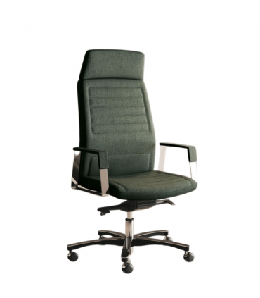 Poltrona presidenziale con braccioli fissi Neochair by Las