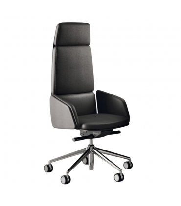 Poltrona presidenziale Lead con braccioli imbottiti by LAS