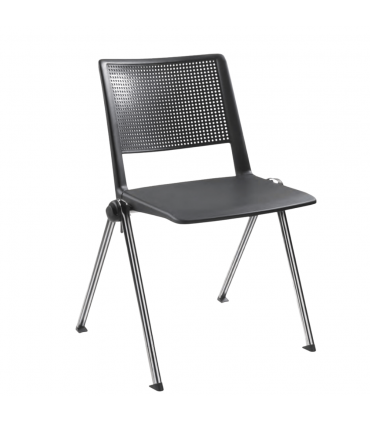 Sedia fissa con scocca in polipropilene Free by Compir