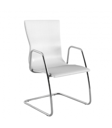 Sedia interlocutoria a slitta Athena