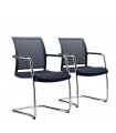 Coppia di sedie interlocutorie Zed48v by Milani