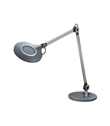 Lampada da scrivania in metallo disk led by Perenz