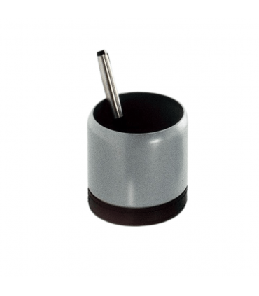 Portapenne metallo grigio