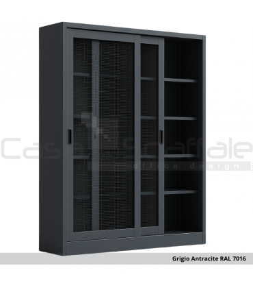 Armadio metallico ante scorrevoli in rete