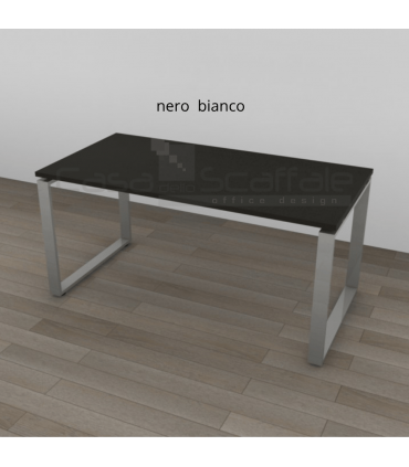 Scrivania con gamba ad anello chiuso Loft