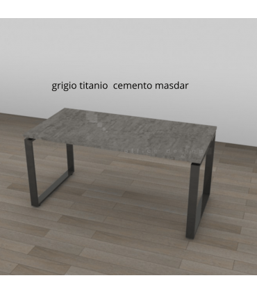 Scrivania con gamba ad anello chiuso Loft