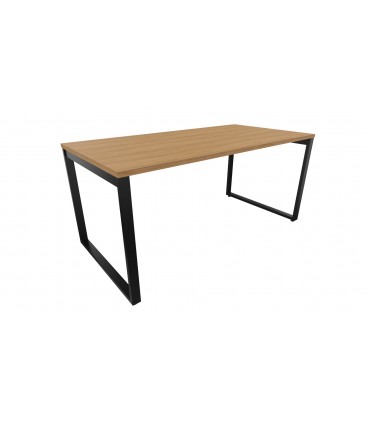 Scrivania con gamba ad anello chiuso Oxi by Las