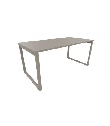 Scrivania con gamba ad anello chiuso Oxi by Las