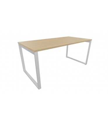 Scrivania con gamba ad anello chiuso Oxi by Las