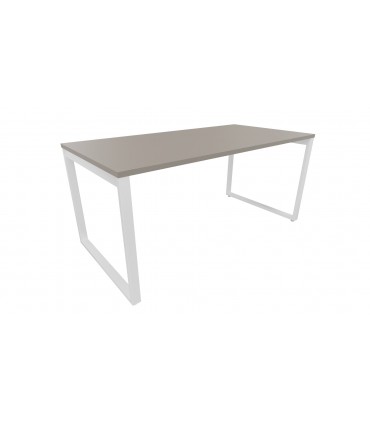 Scrivania con gamba ad anello chiuso Oxi by Las