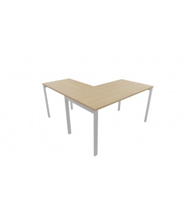 Scrivania con allungo e gamba a ponte Oxi by Las
