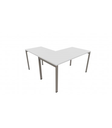 Scrivania con allungo e gamba a ponte Oxi by Las