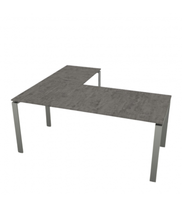 Scrivania gamba a ponte con allungo Loft