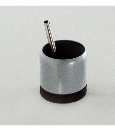 Portapenne metallo grigio