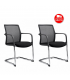 Coppia di sedie interlocutorie Zed48v by Milani