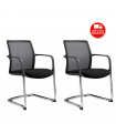 Coppia di sedie interlocutorie Zed48v by Milani
