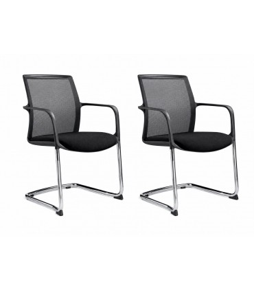 Coppia di sedie interlocutorie Zed48v by Milani