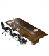 Tavolo riunione con sostegno in metallo Go Steel by Colombini