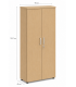 Mobile alto con ante in legno by Seipo